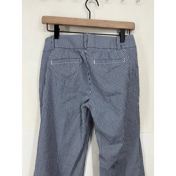 Loft Marissa Seer Sucker Pinstripe pants (size 0) - Picture 7 of 10